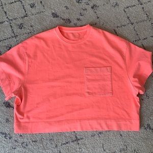 Athleta cotton crop tee